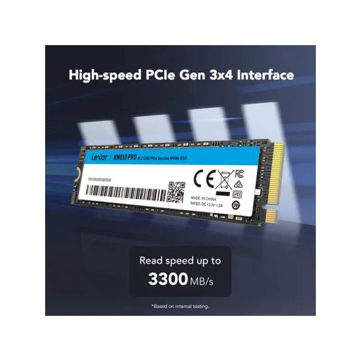 Disque Nm610 Pro 500gb Ssd Nvme M.2 Pcie Gen3x4 thumbnail 3