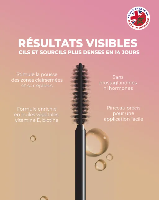 Booster Cils & Sourcils – Sérum Repousse & Densité Naturelle thumbnail 3