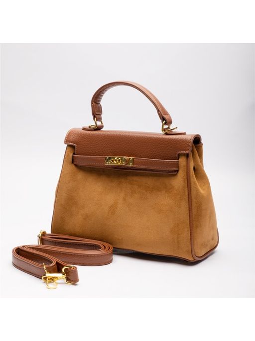 Sac Top Handle En Daim thumbnail 1