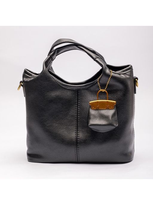 Sac À Main Cabas Souple En Cuir Avec Mini-pochette thumbnail 1