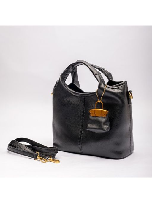 Sac À Main Cabas Souple En Cuir Avec Mini-pochette thumbnail 2