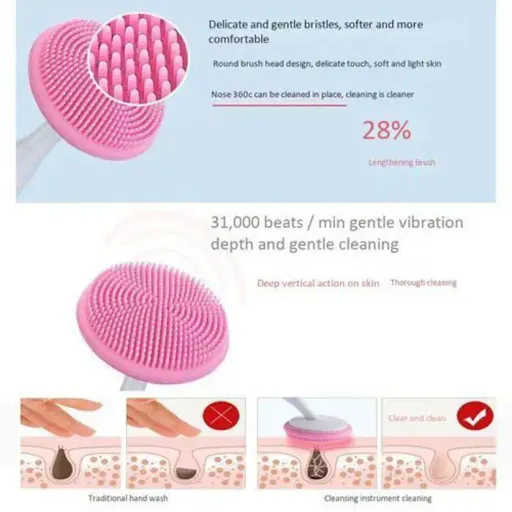 4en1 Électrique Rechargeable Pour Nettoyage De Visage Avec Brosse Et Vibration thumbnail 1