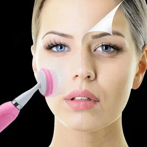 4en1 Électrique Rechargeable Pour Nettoyage De Visage Avec Brosse Et Vibration thumbnail 4