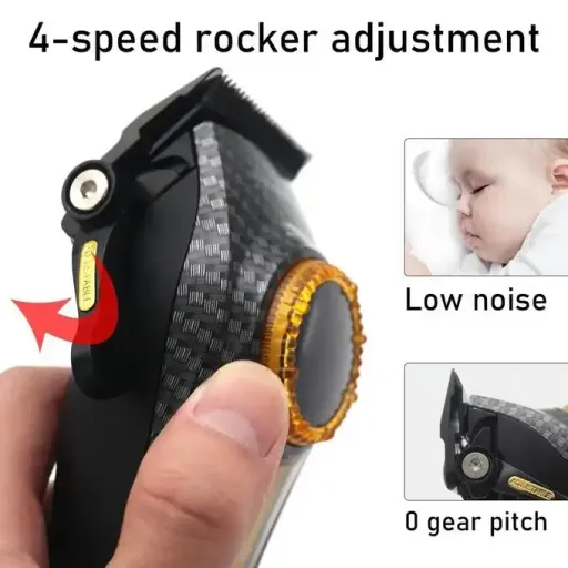 Tondeuse À Cheveux Rechargeable Avec Un Moteur Turbo Puissant De 9000 Tr/min thumbnail 3