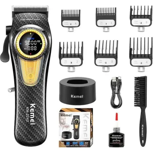Tondeuse À Cheveux Rechargeable Avec Un Moteur Turbo Puissant De 9000 Tr/min thumbnail 2