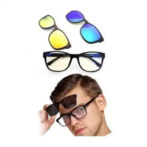 Lunettes - 3 En 1 - Interchangeables - Anti-éblouissement - Protection Uv 100% thumbnail 4