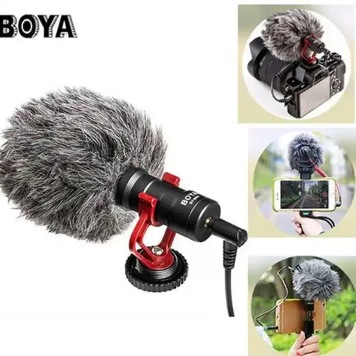 Microphone Vidéo Boya - By-mm1 - Cardioïde - Compatible Smartphones Et Caméras - Léger Et Compact thumbnail 2