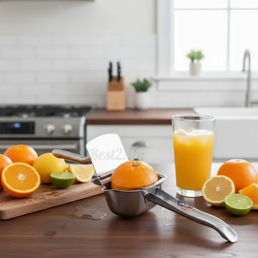 Presse-agrumes Manuel En Alliage D’aluminium Orange Citron Professionnel thumbnail 4