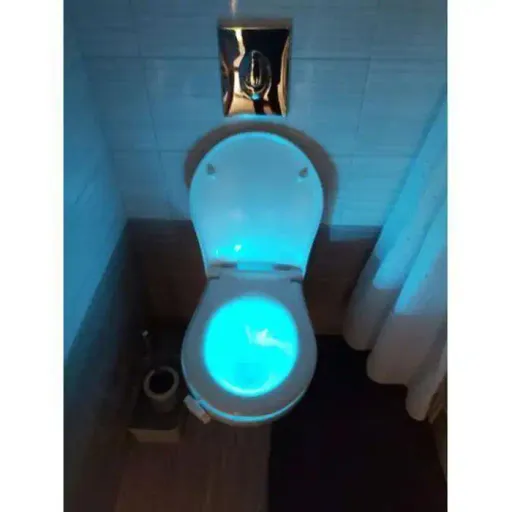 Lampe De Toilette - Led - Multicolore - Détection Automatique - 8 Couleurs - Économie Dénergie thumbnail 2
