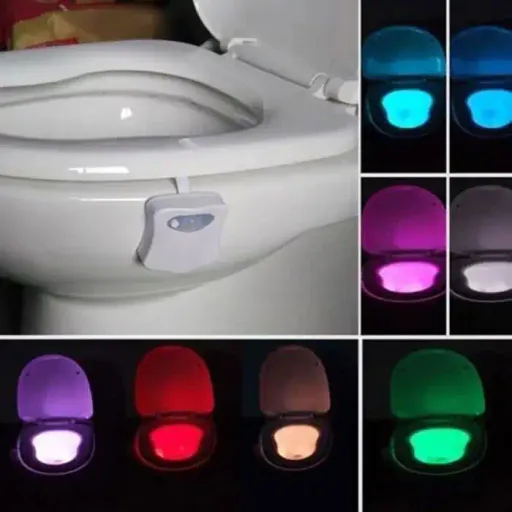 Lampe De Toilette - Led - Multicolore - Détection Automatique - 8 Couleurs - Économie Dénergie thumbnail 4