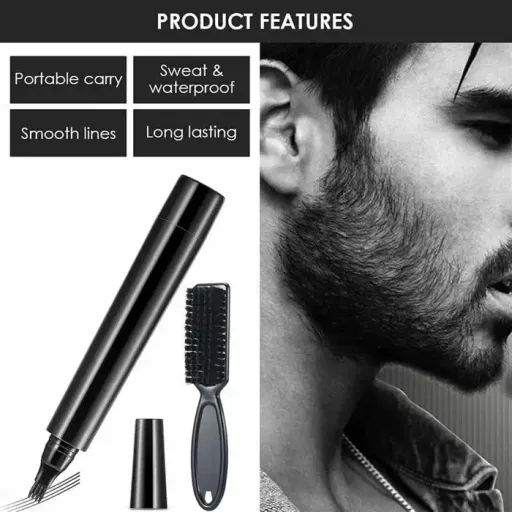 Black Master 4 Tips Beard Filler Pen Kit Beard thumbnail 2