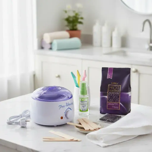 Chauffe-cire Professionnel - Pro Wax Machine - Non Gras - Inclus 1kg Cire - 20 Spatules Bois thumbnail 2