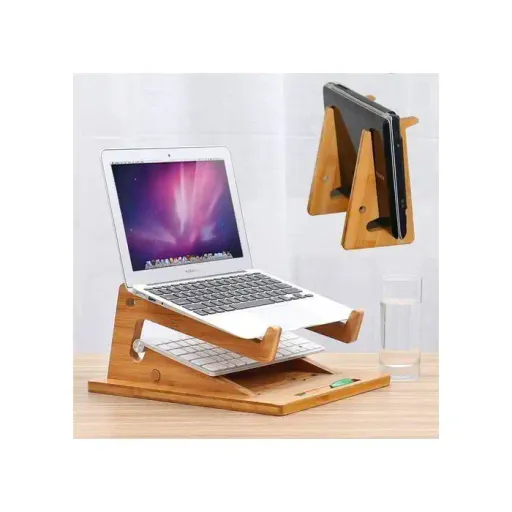 3/1 Support De Pc Portable Pliable Avec Base Pour Tablette Ordinateur Portable thumbnail 3