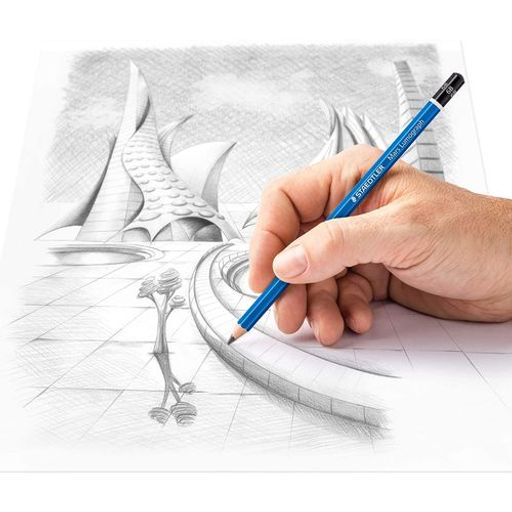 Lot 4 Crayons 6b Dessin Technique Artistique Graphite - 3,6mm thumbnail 2