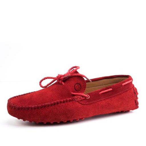 Mocassins En Cuir Daim Avec Lacets thumbnail 1