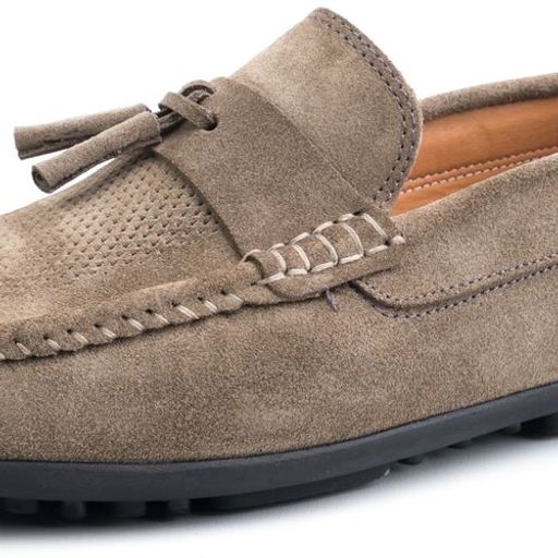 Mocassins En Cuir Daim Avec Glands thumbnail 2