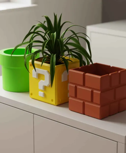 Set De 3 Mini Pots Décoratifs Nintendo Super Mario thumbnail 2