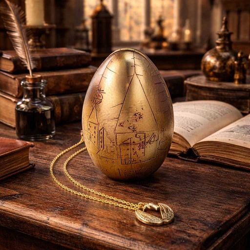 Réplique Harry Potter Oeuf Dor - Gift Box + Collier thumbnail 1