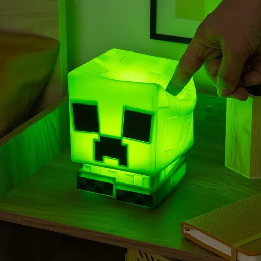 Lampe Minecraft Silicone Creeper Squishyglo Rechargeable thumbnail 2