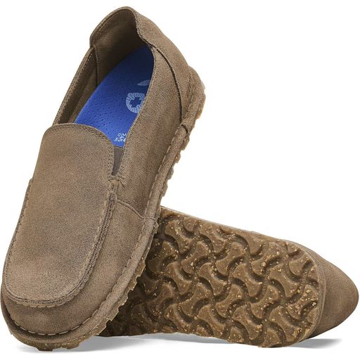 Utti Slip On Suede Leather Gray Taupe Narrow thumbnail 4