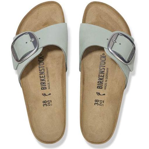 Madrid Big Buckle Nubuck Leather Pure Sage Narrow thumbnail 2