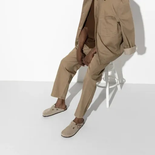 Boston Suede Leather Taupe Narrow thumbnail 3