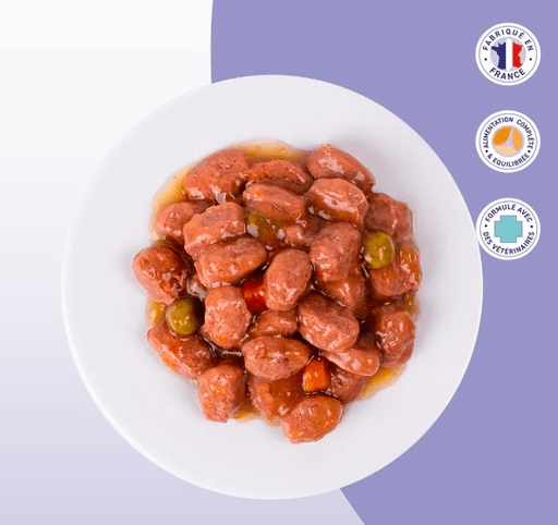 Sachet Fraîcheur 100g D’émincés Au Poulet Aux Légumes En Sauce  thumbnail 3