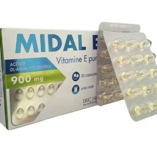 Midal E Vitamine E Pure 30 Capsules thumbnail 2