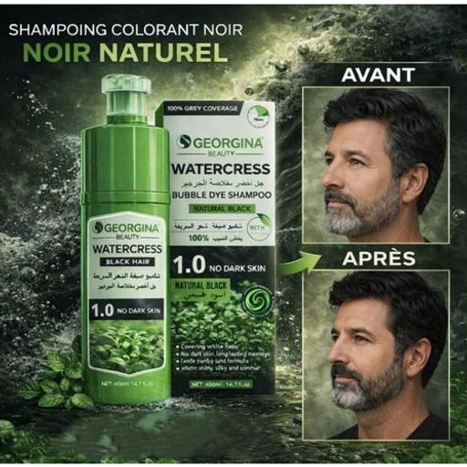 Shampoing Colorant Noir Naturel – Homme Et Femme thumbnail 2
