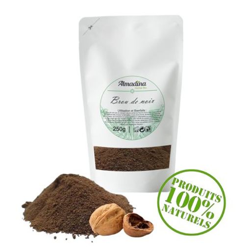 Broux De Noix En Poudre Naturel Excellente Qualité - Sachet Kraft Refermable  thumbnail 1