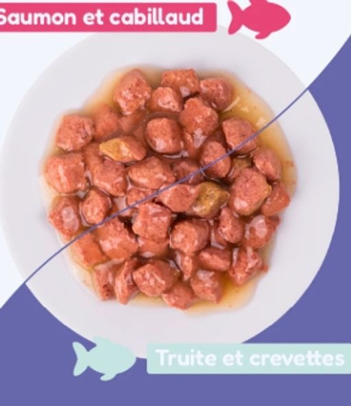 Pack Découverte - Émincés Saumon Et Truite (chat Stérilisé) 4x85 thumbnail 2