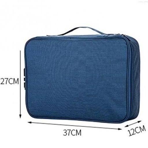 Sac Rangement Documents Multicouche, Serrure Organisateur Certificat, Passeport thumbnail 2