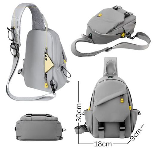 Crossbody Unisexe Avec Sortie Usb Et Design Moderne Multifonction ,tendance thumbnail 2