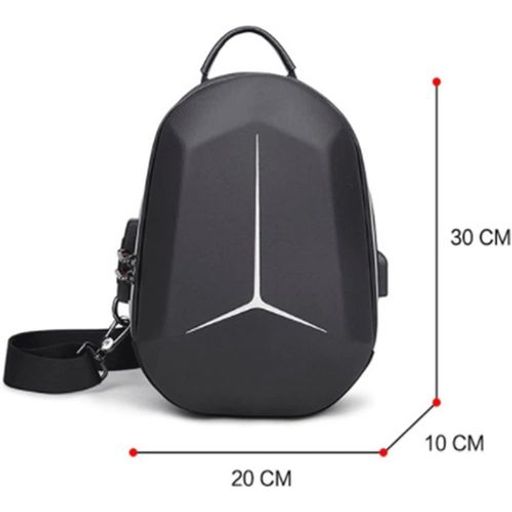 Sac Bandoulière Étanche, Sac Poitrine Antivol Haute Qualité, Crossbody +port Usb thumbnail 2