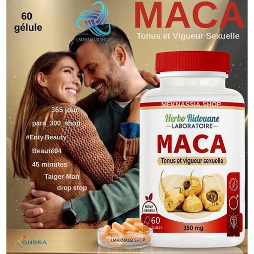 Complément Alimentaire Maca Pour Tonus Et Vigueur Masculine - 60 Gélules thumbnail 2