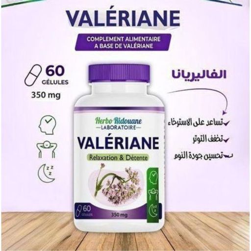 Capsules De Valériane Bio 350 Mg – Complément Naturel Pour Relaxation, Détente & Sommeil – 60 Gélules thumbnail 1