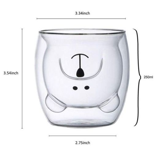 Tasses En Verre À Double Paroi, Ours thumbnail 1