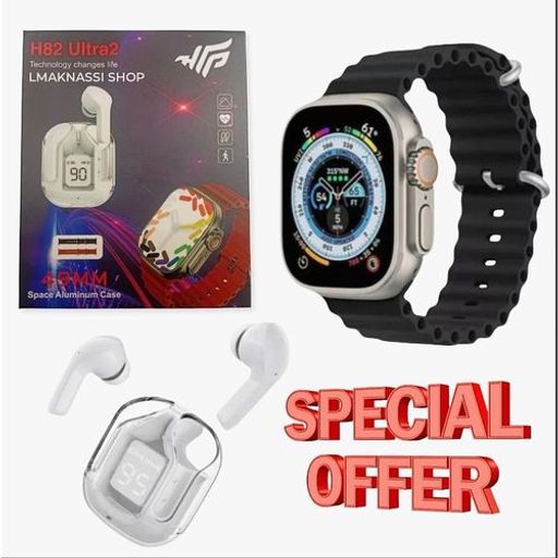 Pack Écouteurs Bluetooth Et Montres Connectées Max – 2 Bracelets Intelligents thumbnail 1