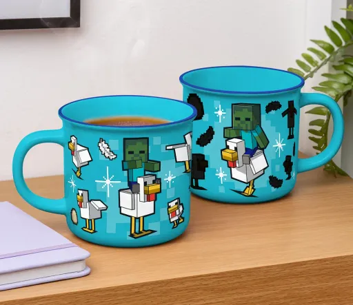Mug Thermoréactif Minecraft - Poule Chevauchée 350ml thumbnail 1
