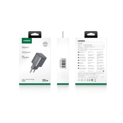 Ugreen Chargeur Rapide 20w Usb-c Gan Gris (55528) thumbnail 2