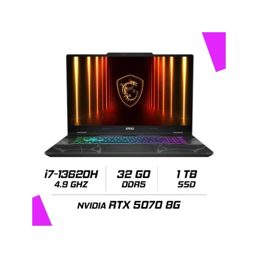 Msi Cyborg 17 B13wgkg-246xma Intel I7-13620h thumbnail 1