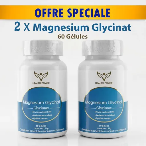 Pack 2 X Boites De Magnésium Glycinate 60 Gélules thumbnail 1