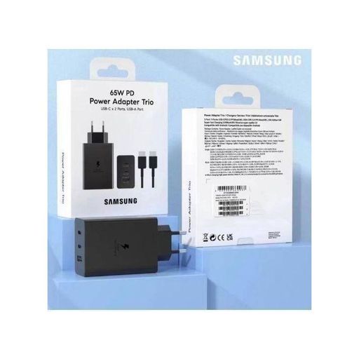 Chargeur Secteur Ultra Rapide Trio 65w 2x Ports Usb Type C & 1x Usb Type A Câble Usb C thumbnail 3