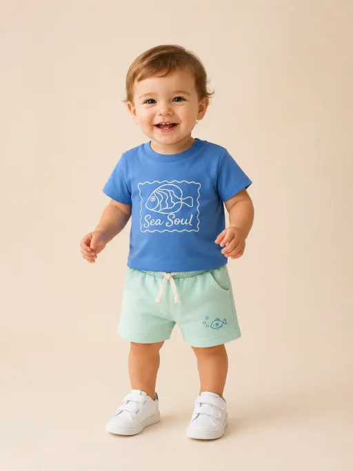 Ensemble Bébé Garçon 2 Pièces – Collection Sea Soul thumbnail 1