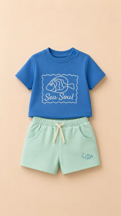 Ensemble Bébé Garçon 2 Pièces – Collection Sea Soul thumbnail 2