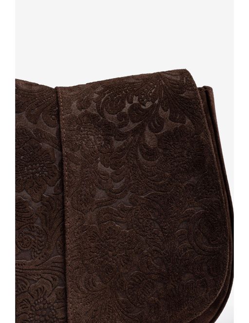 Sac De Taille Moyenne En Daim Gravé thumbnail 3