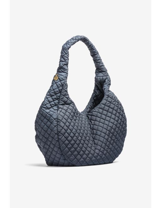 Grand Sac À Bandoulière En Tissu Matelassé thumbnail 1