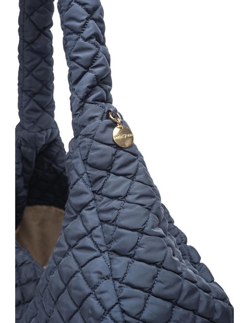 Grand Sac À Bandoulière En Tissu Matelassé thumbnail 4