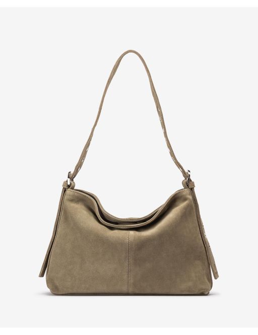 Sac Moyen Porté Épaule En Daim thumbnail 1