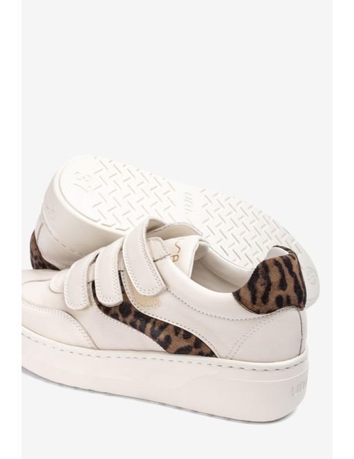 Baskets Avec Bandes Adhésives En Cuir thumbnail 4